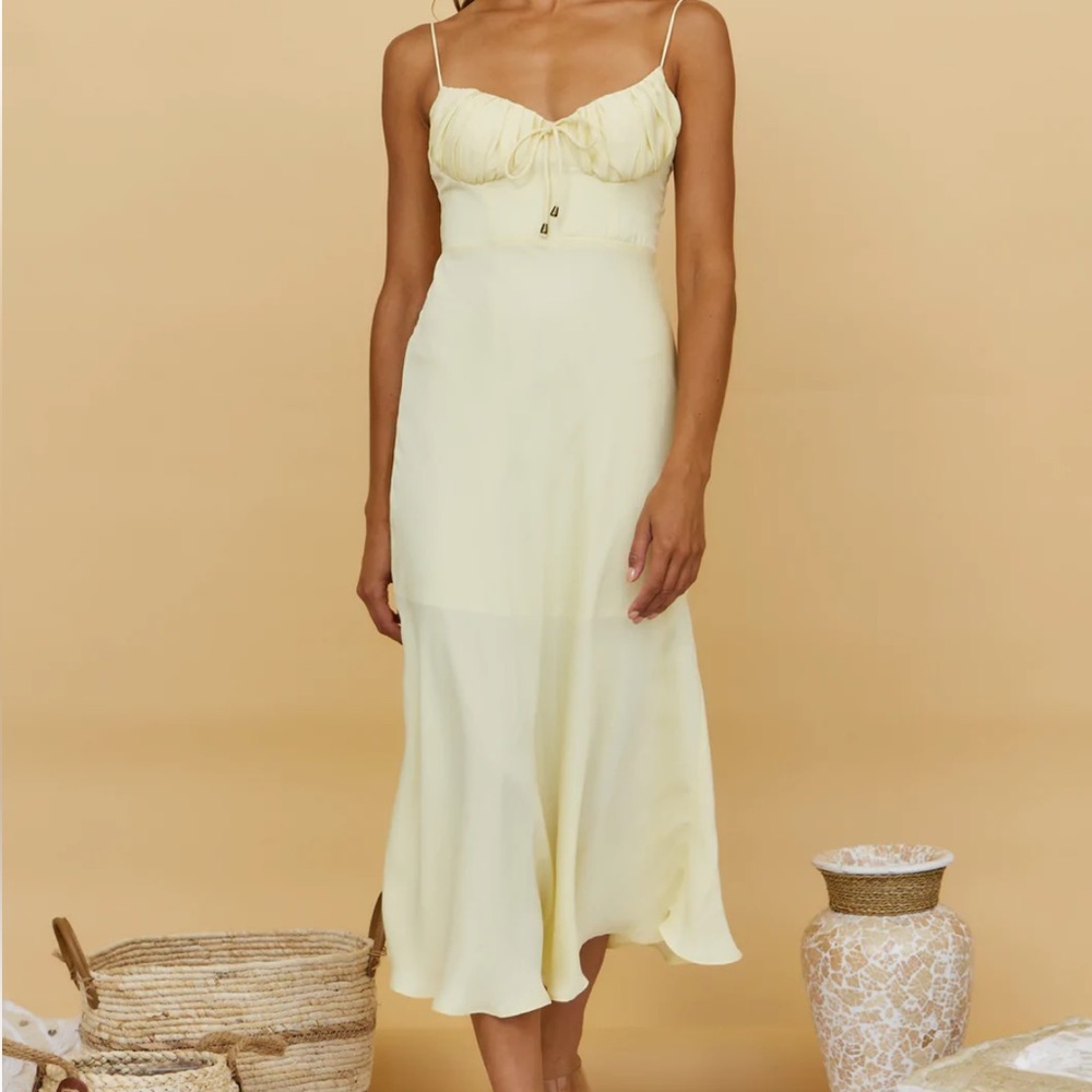 Fortunate One Fresh Lemonade Maxi Dress Yellow